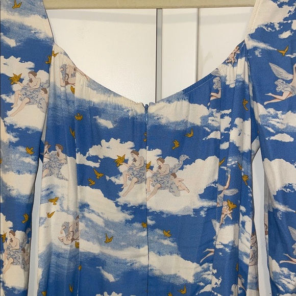 RARE Taylor Swift Reformation Blue White Cielo Print Dress 8 NWOT - Picture 11 of 11